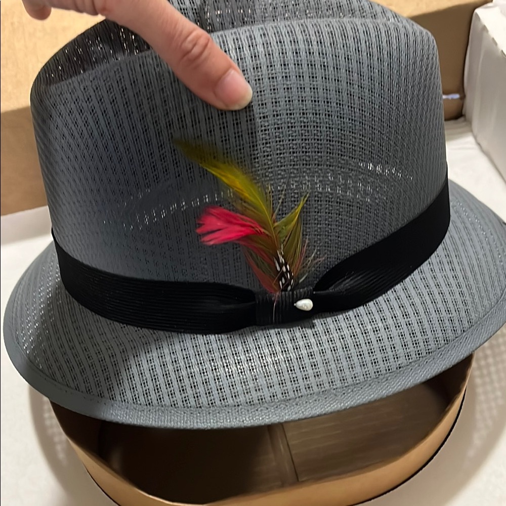 Cruzin Memories Fedora with Feather Accent
